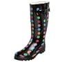 Western Chief Women's New Dots Rain Boot,Black/Multi,7 M US