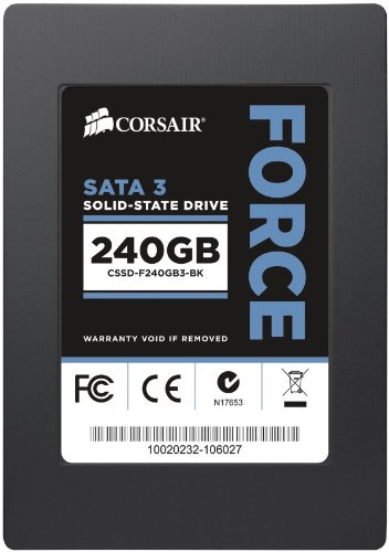 Corsair Force 3 240 GB SATA 3 6.0 Gb-s 2.5-Inch Solid State Drive CSSD-F240GB3-BK