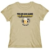 T-Shirt Womens Sand  Turks And Caicos Islander SEX MACHINE . POWERED BY COLD BEER  Countries