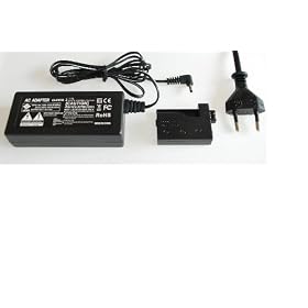 Troy - Adaptateur secteur pour appareil photo num�rique remplacement pour ACK-E5 pour Canon EOS : 450D, 500D, 1000D, Kiss F, Kiss X2, Kiss X3, Rebel T1i, Digital Rebel XS, Digital Rebel XSi, 450D Rebel XSi, Canon PowerShot: S1 IS, S2 IS, S30, S40, S45, S50, S50 PRO, S60, S80