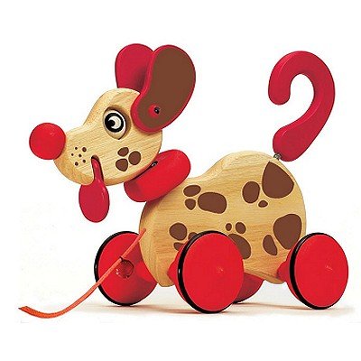 Childrens Toyshop  Toys : Djeco Browny Dog Pull Along