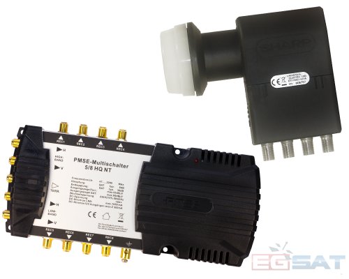 Multischalter Set 8 Anschlüsse - Sharp LNB PMSE 5-8 Multischalter Set 8 Anschlüsse - Sharp LNB PMSE 5-8