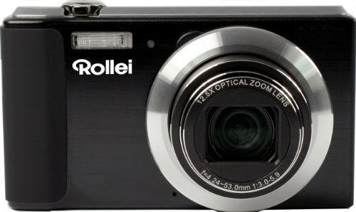 Rollei Powerflex 800 Bundle Digitalkamera (14 Megapixel, 12,5-Fach opt. Zoom, 6,9 cm (2,7 Zoll) LCD, 24mm Weitwinkelobjektiv) inkl. Tasche, 4GB Speicherkarte schwarz