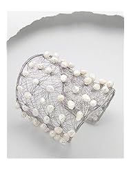 Cuff Bracelet In White Base