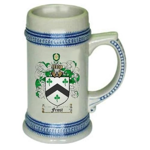 personalized beer stein with family crest