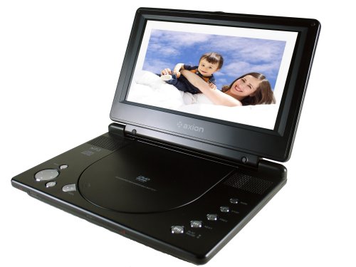Axion AXN-6091 9-Inch Widescreen LCD Portable DVD Player with Built-in Card Slot (Black)