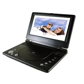 Axion AXN-6091 9-Inch Widescreen LCD Portable DVD Player with Built-in Card Slot (Black)