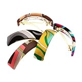 L. Erickson USA Rectangle Volume Barrette 100% Silk Charmeuse - Hip Geo