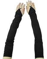 Women Stretchy Long Sleeve Fingerless Gloves