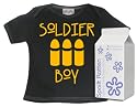 Soldier Boy Baby & Toddler Lap Punk T-Shirt Sizes 2-3 years WHITE/BLACK in funky Milk Carton