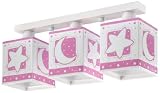 Dalber 63233S Deckenlampe 3L. Rosafarbener Mond Kinderzimmer Lampe Leuchte