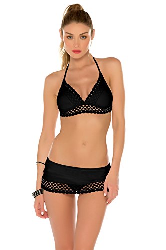 Becca by Rebecca Virtue Women's It Girl Banded Halter Bikini Top