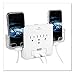 RND Power Solutions Wall Power Station includes 3 AC Plugs and 2 USB ports with Surge Protection. Also includes 2 slide-out holders for your Smartphone