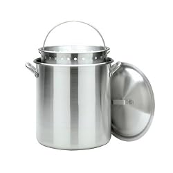 Bayou Classic 1000 100-Quart Aluminum Stockpot with Boiling Basket