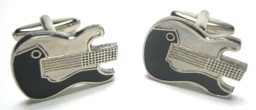 Guitar Cufflinks : Rock and Roll Music Cufflinks W/Gift Box