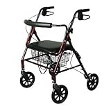 Medline Bariatric Rollator Walker/Seat 400 lb Capacity