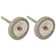 2 Diamond Coated Wheels Jeweler Lapidary Rotary Tool 1"