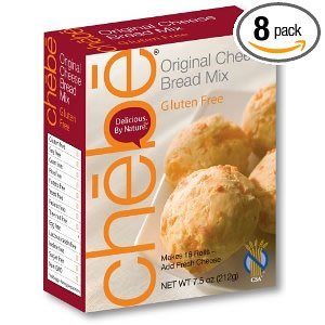 Chebe Bread Original Cheese Bread Mix, Gluten Free, 7.5-Ounce Bags (Pack of 8)