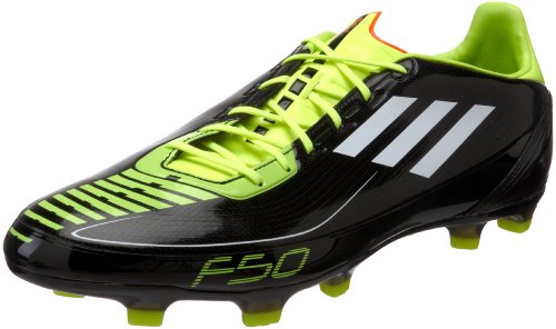 adidas Men's F30 TRX FG Soccer Shoe,Black/White/Electricity,8.5 M US
