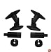Vantage Point SATP-B Universal Satellite Speaker Mounts - Black