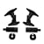Vantage Point SATP-B Universal Satellite Speaker Mounts - Black