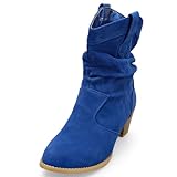 MQ23 Damen Ankle Boots - Stiefeletten in Western Style MQ1199-1 Blue Gr. 39