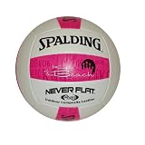 Spalding King of the Beach NEVERFLAT Volleyball - Pink/ White