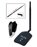 41PhZ8R8lLL. SL160  Alfa AWUS036NHA   Wireless B/G/N USB Adaptor   802.11n   150Mbps   2.4 GHz   5dBi Antenna   also includes a 9dBi Rubber Antenna And Suction cup Window Mount dock   Long Range   Atheros Chipset   Windows XP / Vista 64 Bit /128 Bit Windows 7 Compatible