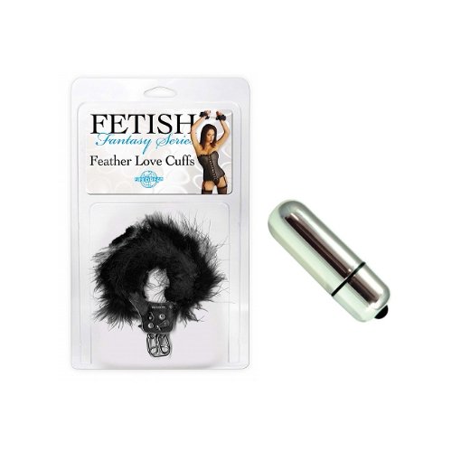 Pipedream Products Fetish Fantasy Series Feather Love Cuffs Black Adult Sex Toy Kit