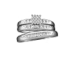 Stunning 3 Pc. Diamond Wedding Set For Him and Her