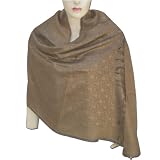 Beautiful Gift For Her, Handmade Self Design Semi Silk Rectangular Scarf From India (Free Shipping) scrf0026r