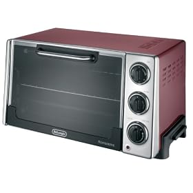 Delonghi Toaster Oven with Rotisserie - Red (0.7 cu. ft.)