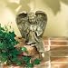 Garden Angel W/bird-verdigris