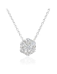 Diamond 18k White Gold Pendant Necklace