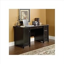 Sauder Edge Water Computer Desk in Estate Black