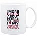 Mug White " THE MORE I LEARN ABOUT PEOPLE THE MORE I LOVE MY Belgian Sheepdog " Dogs