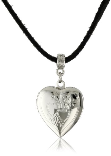 1928 Jewelry Hearts Duet Silver Locket Necklace