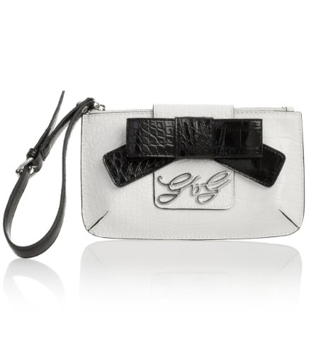 G by GUESS Lindsey Wristlet Clutch, WHITE