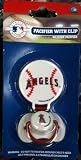 MLB Pacifier with Clip Los Angeles Angels