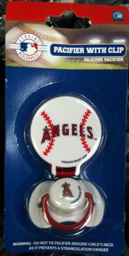 MLB Pacifier with Clip Los Angeles Angels