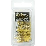 Painted Metal Paper Fasteners, 50/Pkg: Assorted White & Yellow Daisy Flowers