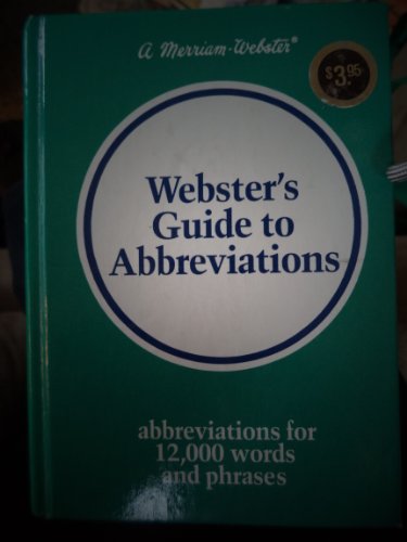 Webster's Guide to Abbreviations