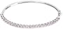 Sterling Silver Amethyst Bangle Bracelet, 7.25"