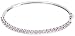 Sterling Silver Amethyst Bangle Bracelet, 7.25