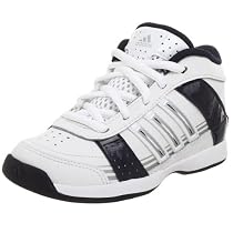 adidas Infant/Toddler ApproACh Feather Basketball Sneaker,White/Indigo/Silver,9.5 M US Toddler