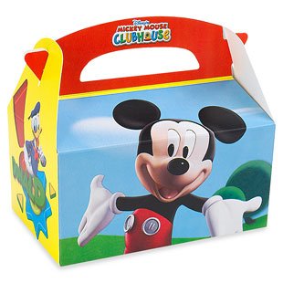 Party Supplies - Empty Mickey Mouse Clubhouse Favor Boxes (4)