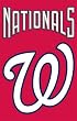 Washington Nationals Applique Embroidered Banner Flag 44"x28" MLB Baseball Fan Shop Sports Team Merchandise