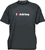 I Heart (Love) Adrian Men's Tee Shirt 2XL-Black TANK TOP