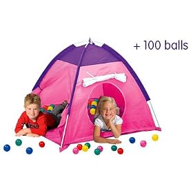 Dome Tent with 100 Balls - Pink