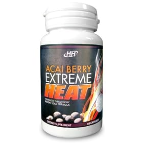 Acai Berry Extreme HEAT All-In-One Powerful Weight Loss Supplement, Burns Fat, Reduces Appetite, Cleanse Formula